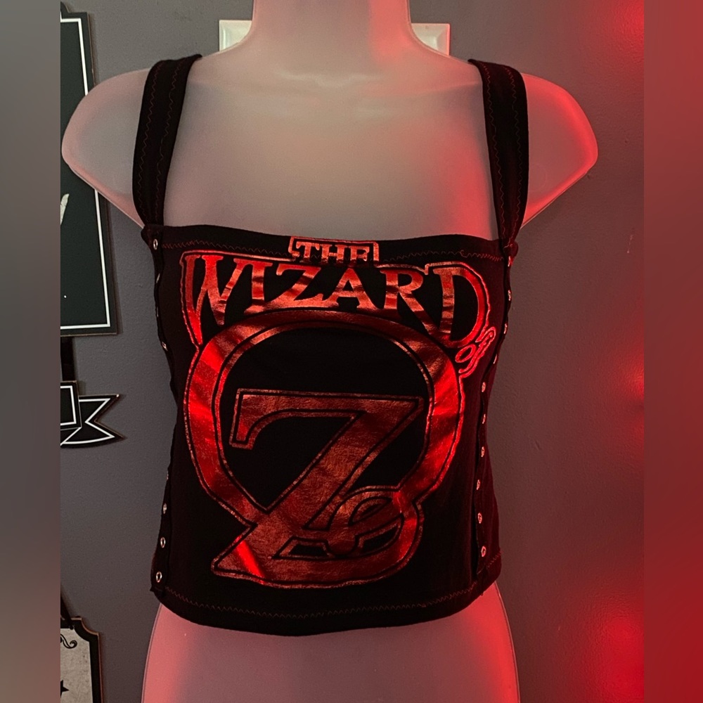 Oz Cropped Eyelet Tank Top